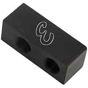 Nitrous Distribution Block Billet Aluminum Anodized Black with One-Inlet and Eight-Outletswith One-Inlet and Four-Outlets
