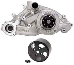 Victor Series Satin Aluminum Water Pump for 1997-2004 LS1/LS6 Kit with Pulley