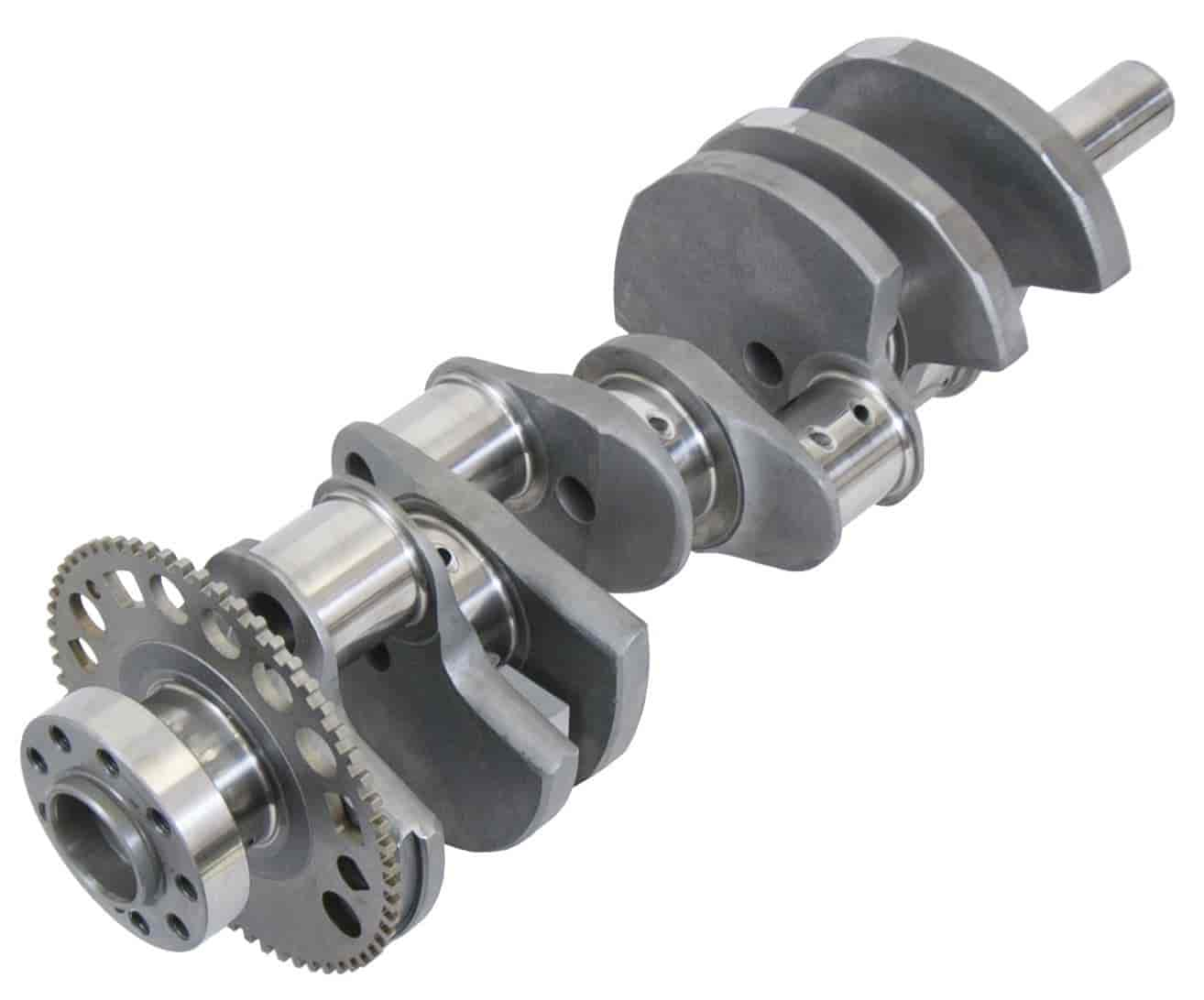 GM LS9 Forged 4340 Steel Crankshaft [4.000 in. Stroke | Long Snout for Dry Sump | 9-Bolt Rear Flange | LS2 Reluctor]