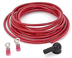 Deluxe Alternator Wiring Kit 20" ultra soft copper wire, 2 terminals & disconnect plug
