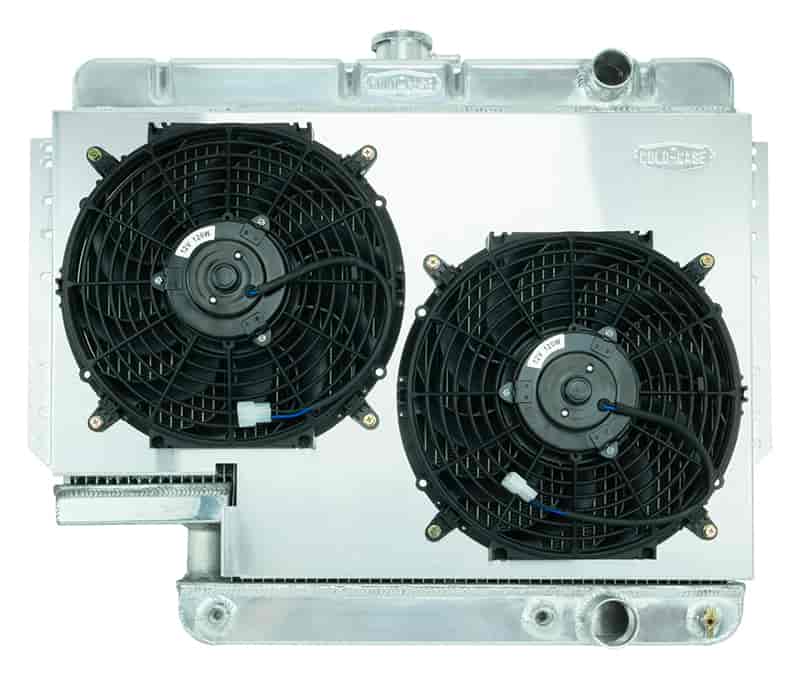 Aluminum Performance Radiator with Fans 1961-1965 Chevy Impala with 500 Steering Box