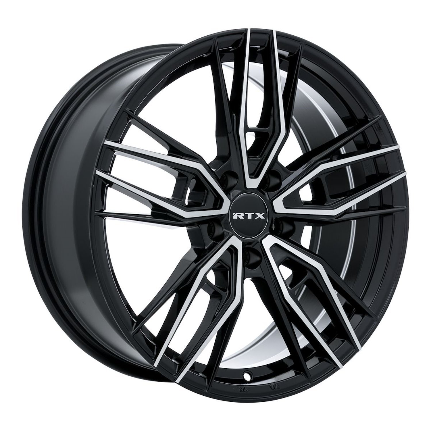 083047 RTX-Series Scepter Wheel [Size: 17" x 7.50"] Gloss Black Machined Finish