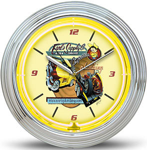 Neon Clock Earl"s Retro Logo