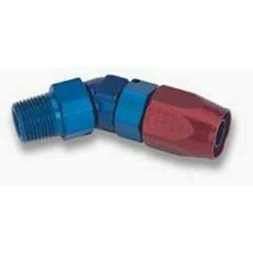 Swivel-Seal 45-Degree Hose End [-6 AN Hose to 3/8 in. NPT Male]