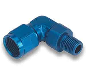 Aluminum AN to Pipe Adapter Fitting -3AN Female to 1/8" NPT Male Swivel