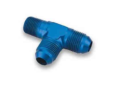 Anodized -10AN Male T-Adapter 1/2" NPT on Run