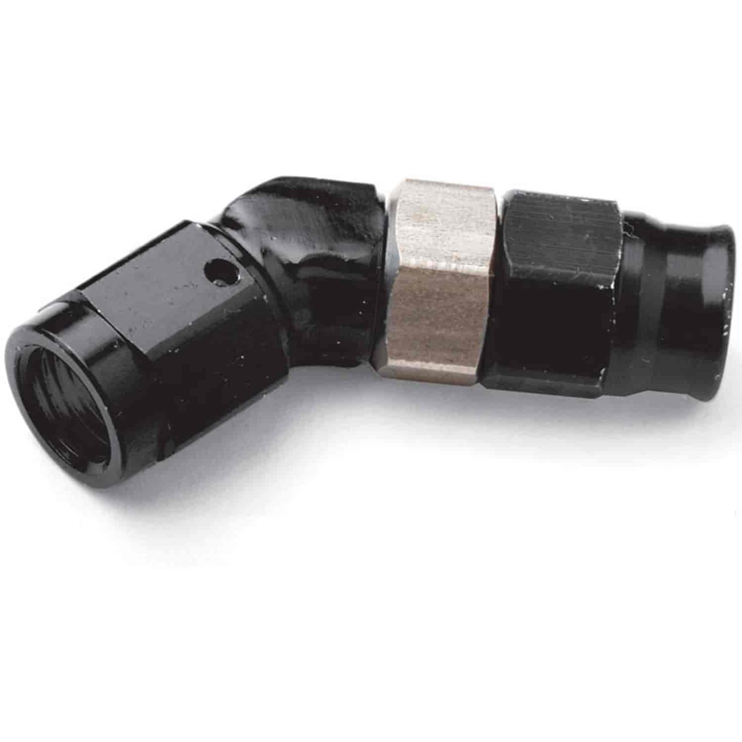Ano-Tuff Speed-Seal Low Profile 45 Degree Hose End Fitting -4AN