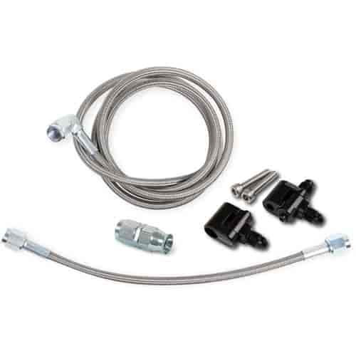LS Steam Tube With Speed Flex Front Hose Kit -3 AN Hose