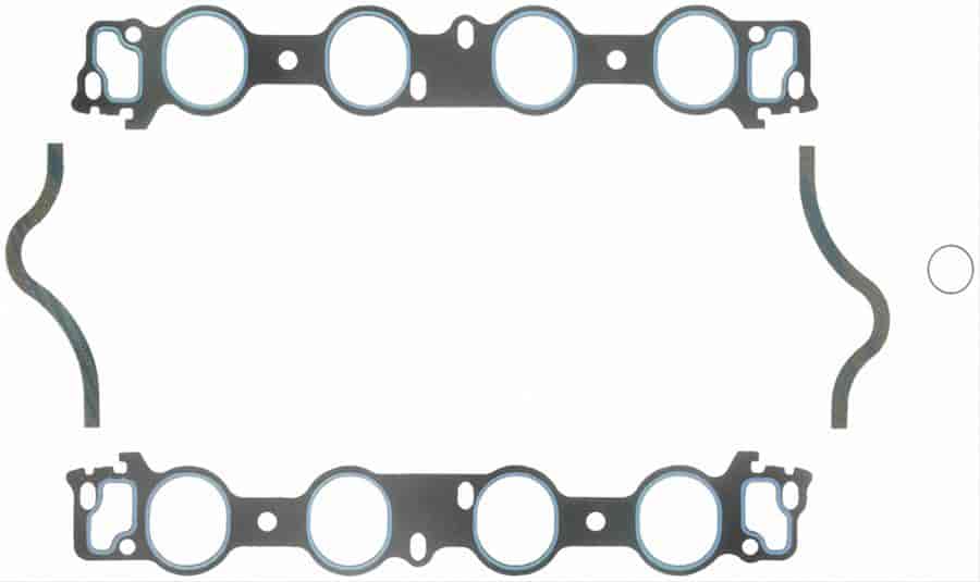 For 1946-1951 Ford Deluxe Exhaust Manifold Gasket Set Felpro 22788YP 1947 1948