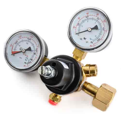 CO2 Dual Gauge Regulator Adjustable 0-125 psi