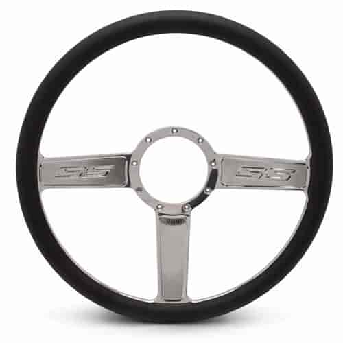 15 in. SS Logo Steering Wheel - Clear