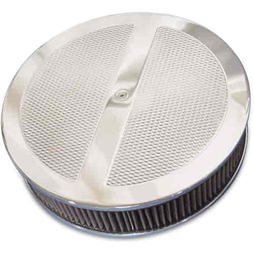 AIR CLEANER 14 ROUND DIAMOND POLISHED
