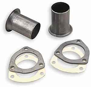 2 Inlet/Outlet Stainess Steel Exhaust 3-Bolt Flange Extension Adapter 