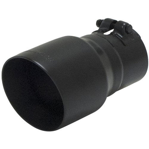 Black Ceramic Coated Stainless Steel Exhaust Tip Clamp-On