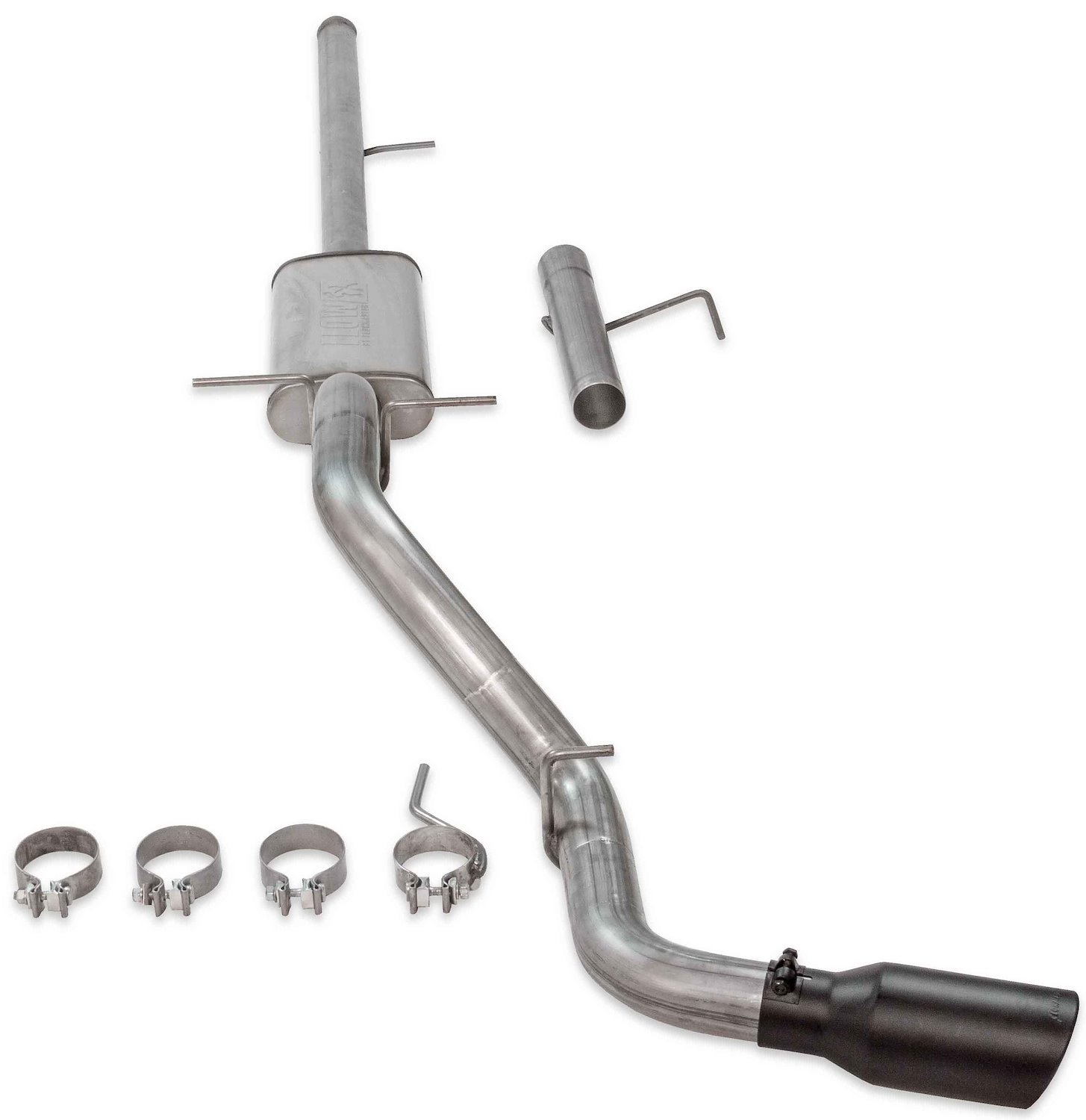 Flowmaster 717874: FlowFX Cat-Back Exhaust System [2009-2013 GM Silverado/Sierra  1500 4.8L, 5.3L V8 2WD/4WD] 143.500  157.500 in. Wheelbases - Single Out  Side Exit - Black Ceramic Tip - JEGS High Performance