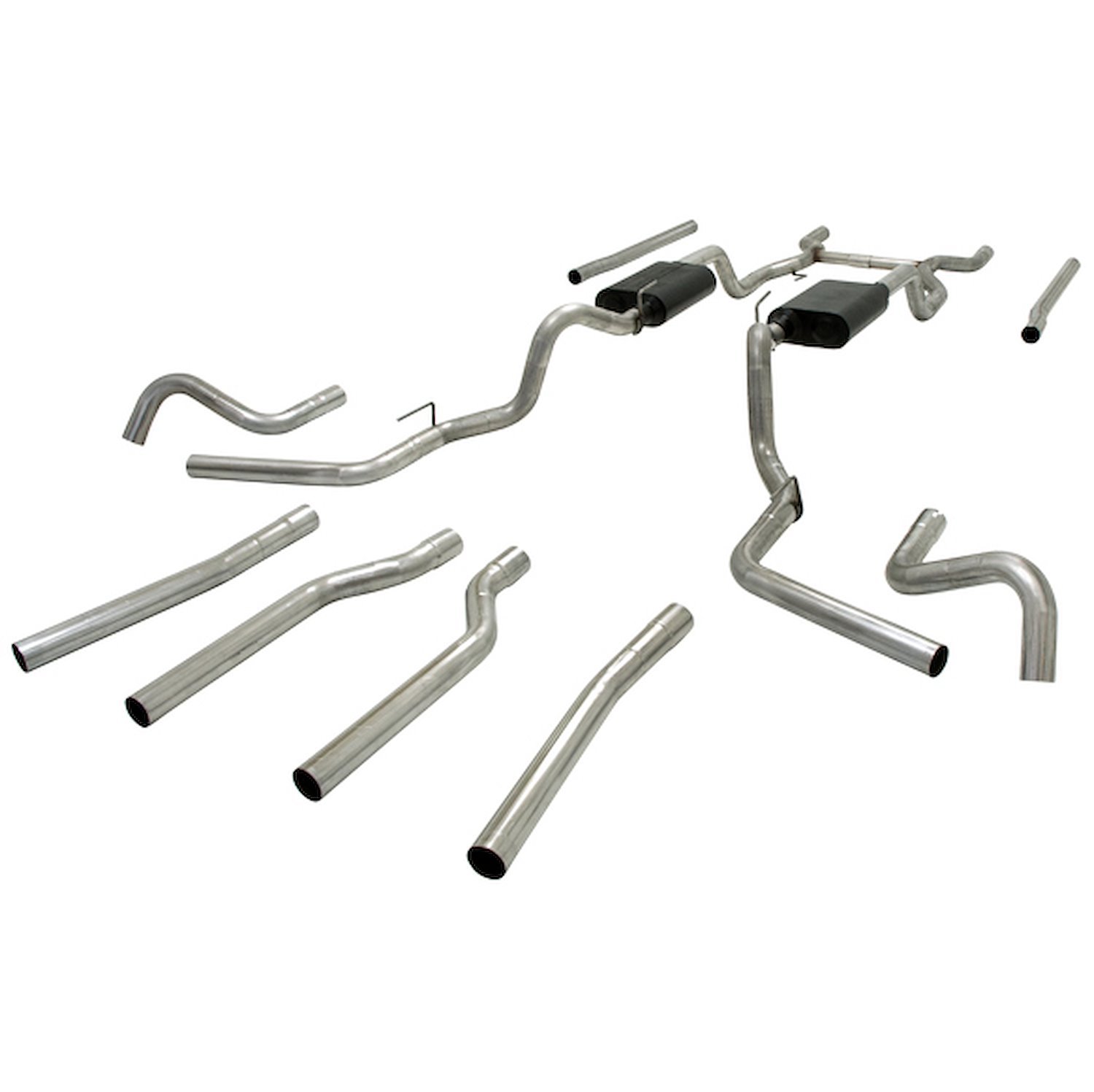 American Thunder Crossmember-Back Exhaust System 1967-1972 Chevy/GMC C10/C15 1/2-Ton Pickup 2WD V8