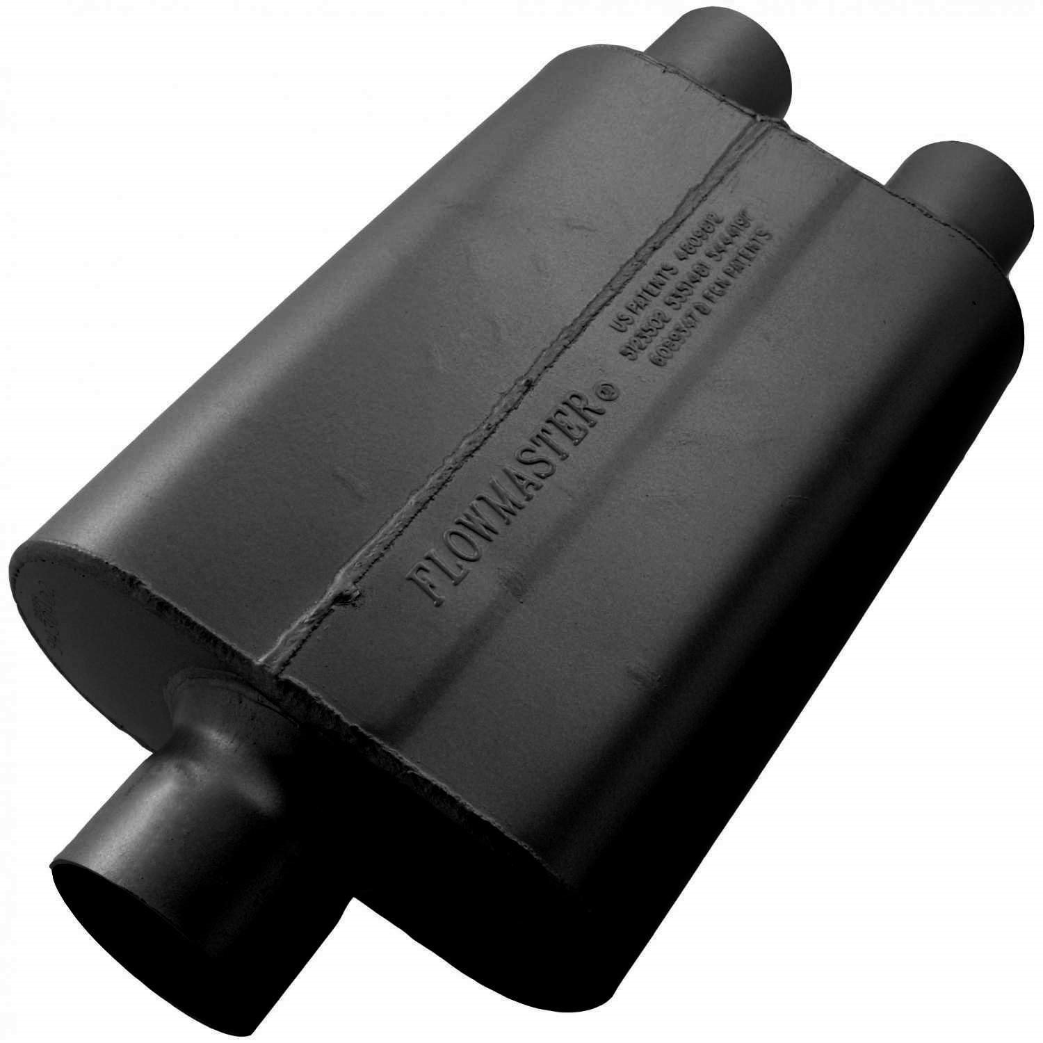 40 Series Delta Flow Muffler Center In 3"/Dual Out 2.5"