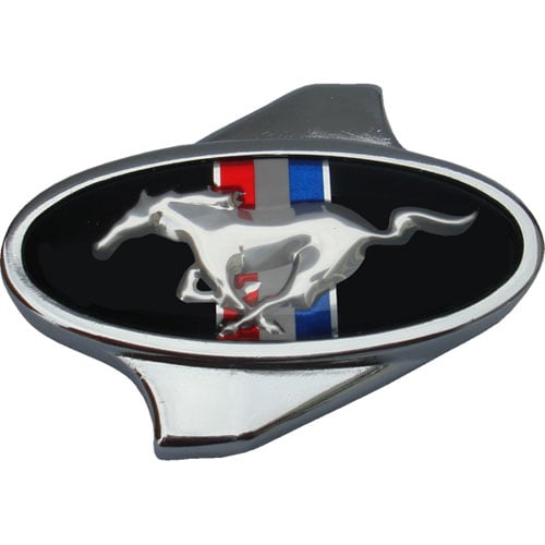Air Cleaner Wing Nut with Mustang Pony Logo in Chrome Finish