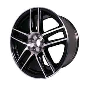 Mustang Boss 302S Black Front Wheel w/Machined Face 2005-2014 Mustang V6/GT/GT500 [Size: 19" x 9"]