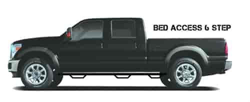 Step Systems; Nerf Step; Textured Black; Bed Access; 3 Steps per side Rear Step for Bed Access; ; Ma