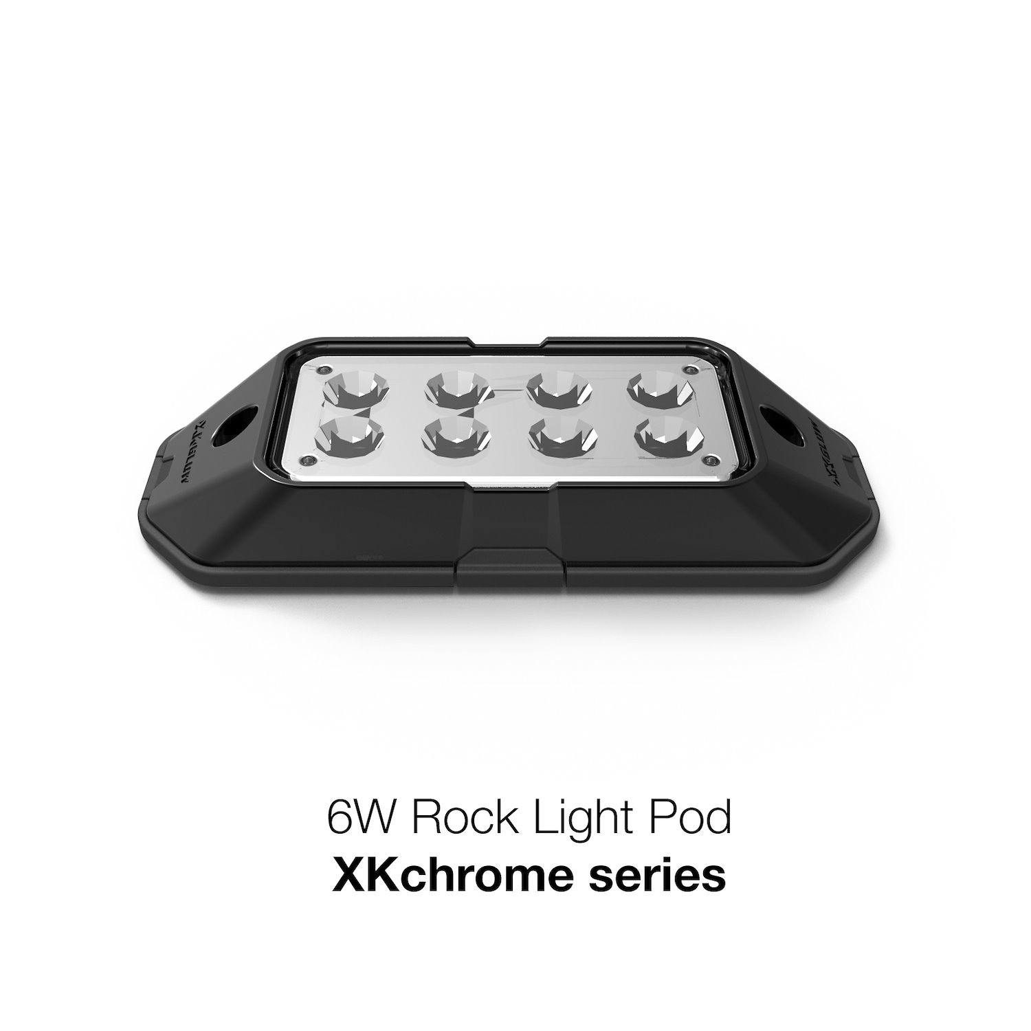 XK-ROCK XKCHROME Low-Profile Ultra Bright Rock Light Pod, 6 Watt, Universal Fit