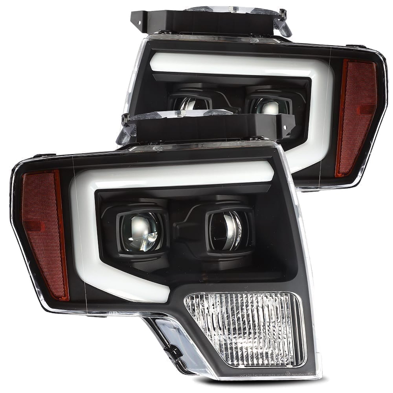 880179 Luxx-Series LED Projector Headlights for 2009-2014 Ford F-150 - Black