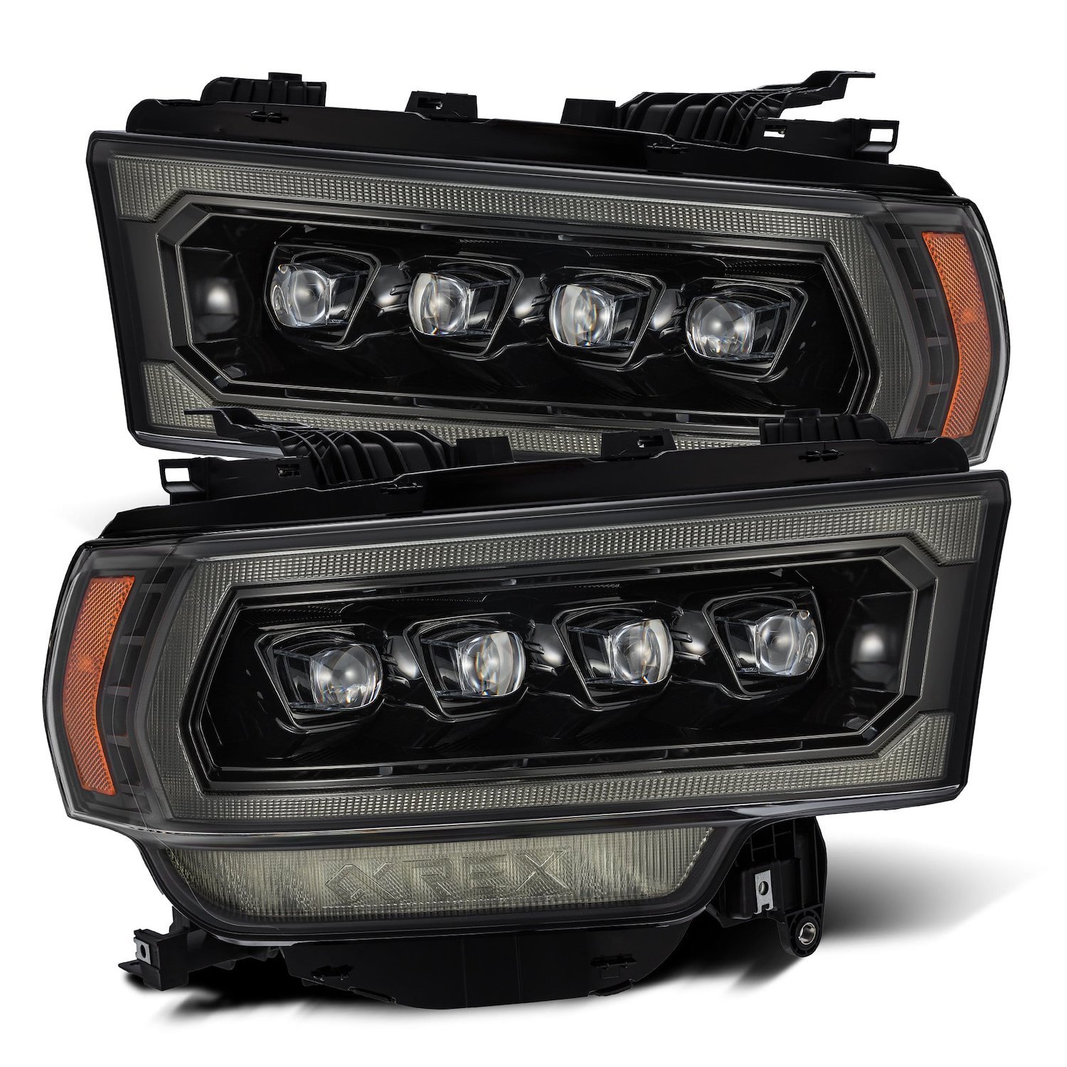 880552 NOVA-Series LED Projector Headlights for 2019-2022 RAM 1500/2500/3500/4500 - Alpha-Black