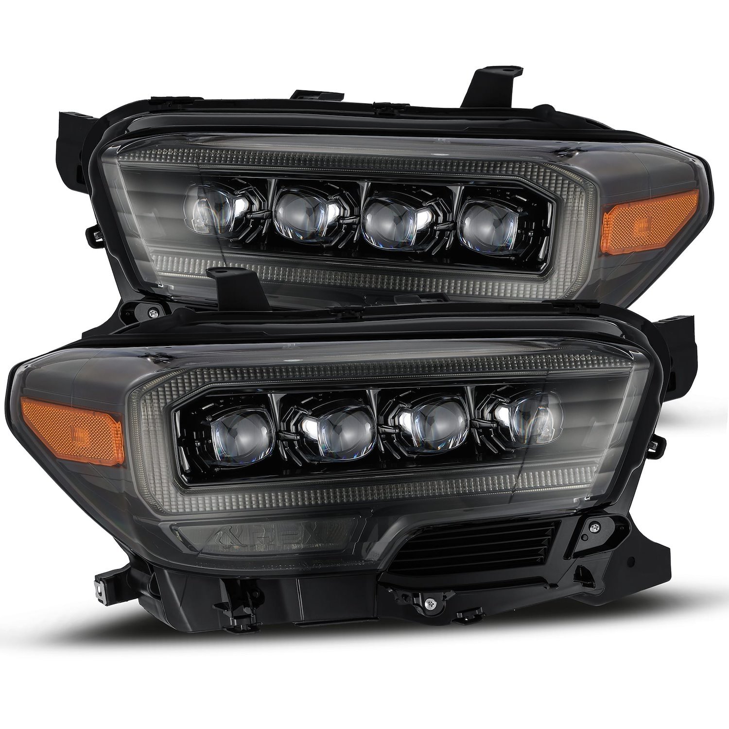 880705 NOVA-Series LED Projector Headlights Fits Select Toyota Tacoma - Plank Style Design in Midnight Black