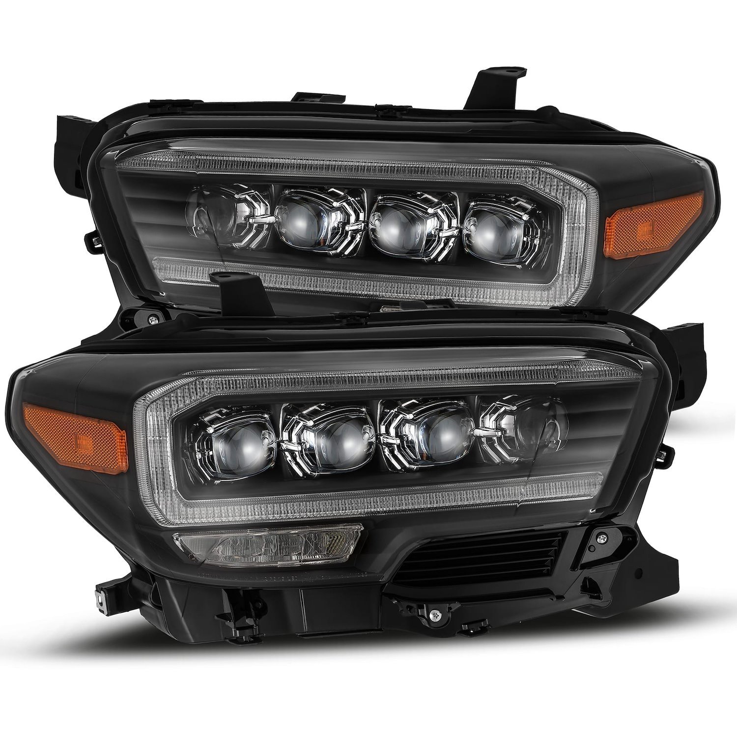 880707 NOVA-Series LED Projector Headlights Fits Select Toyota Tacoma - Plank Style Design in Black