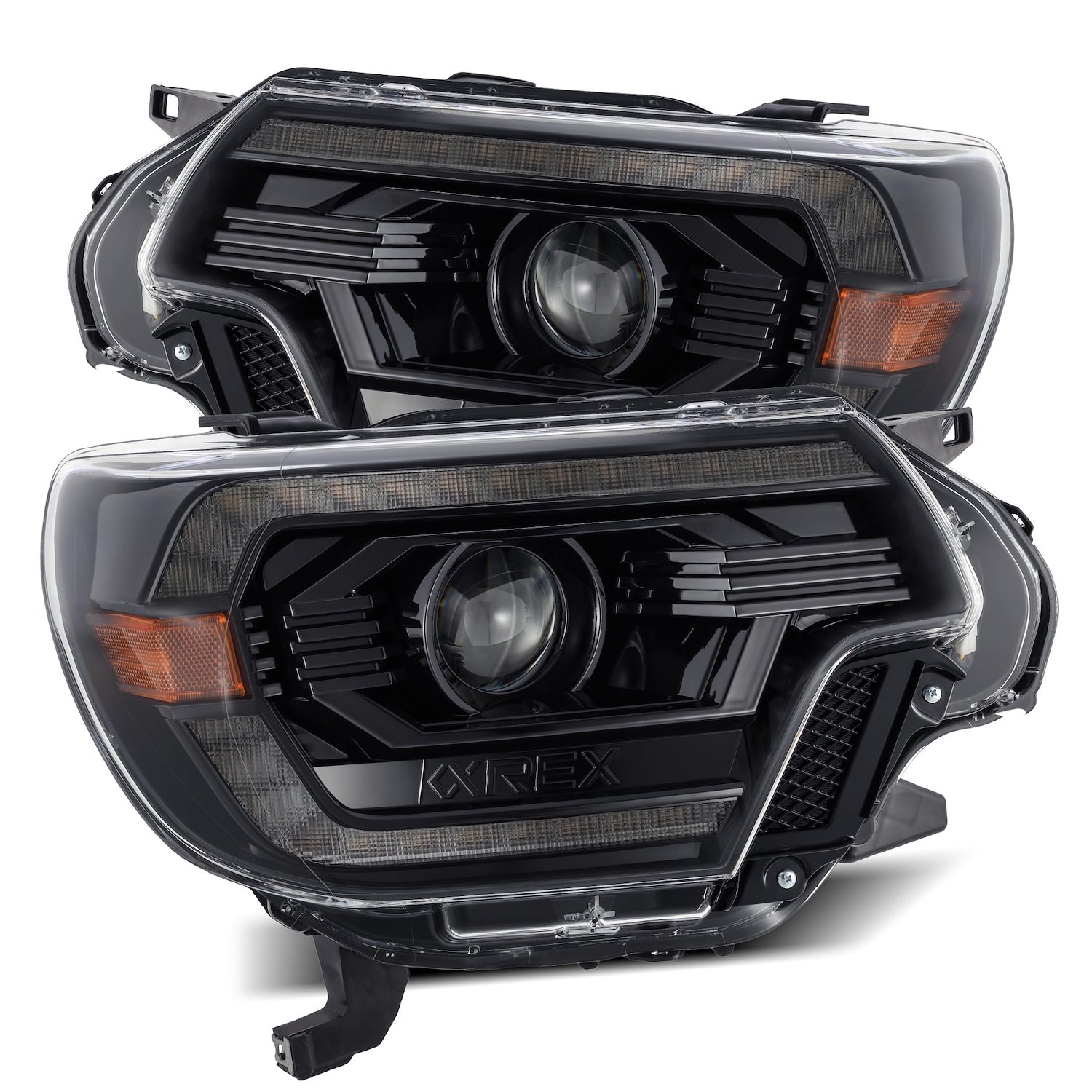 880750 Luxx-Series LED Projector Headlights for 2012-2015 Toyota Tacoma - Alpha-Black