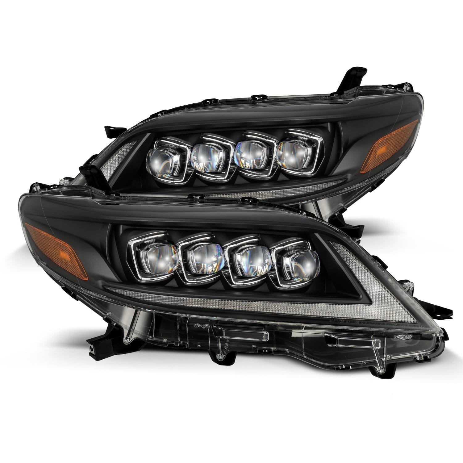 880768 NOVA-Series LED Projector Headlights for 2011-2020 Toyota Sienna - Black