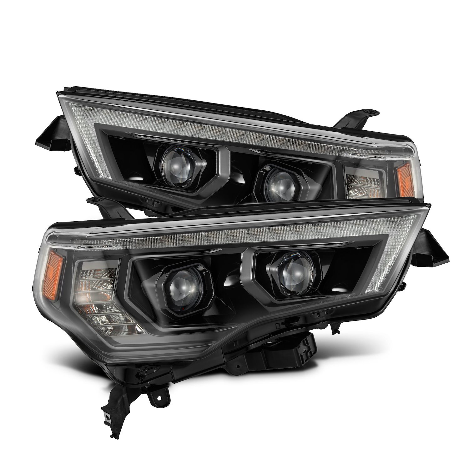 880849 Luxx-Series LED Projector Headlights for 2014-2022 Toyota 4Runner - Alpha-Black