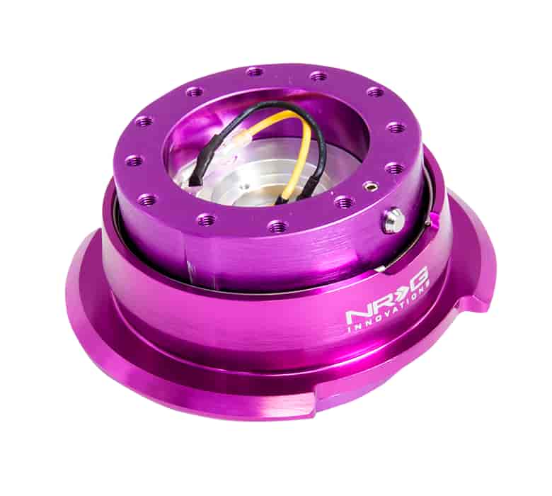 Generation 2.8 Quick Release Steering Wheel Hub Purple Body & Diamond Cut Purple Ring