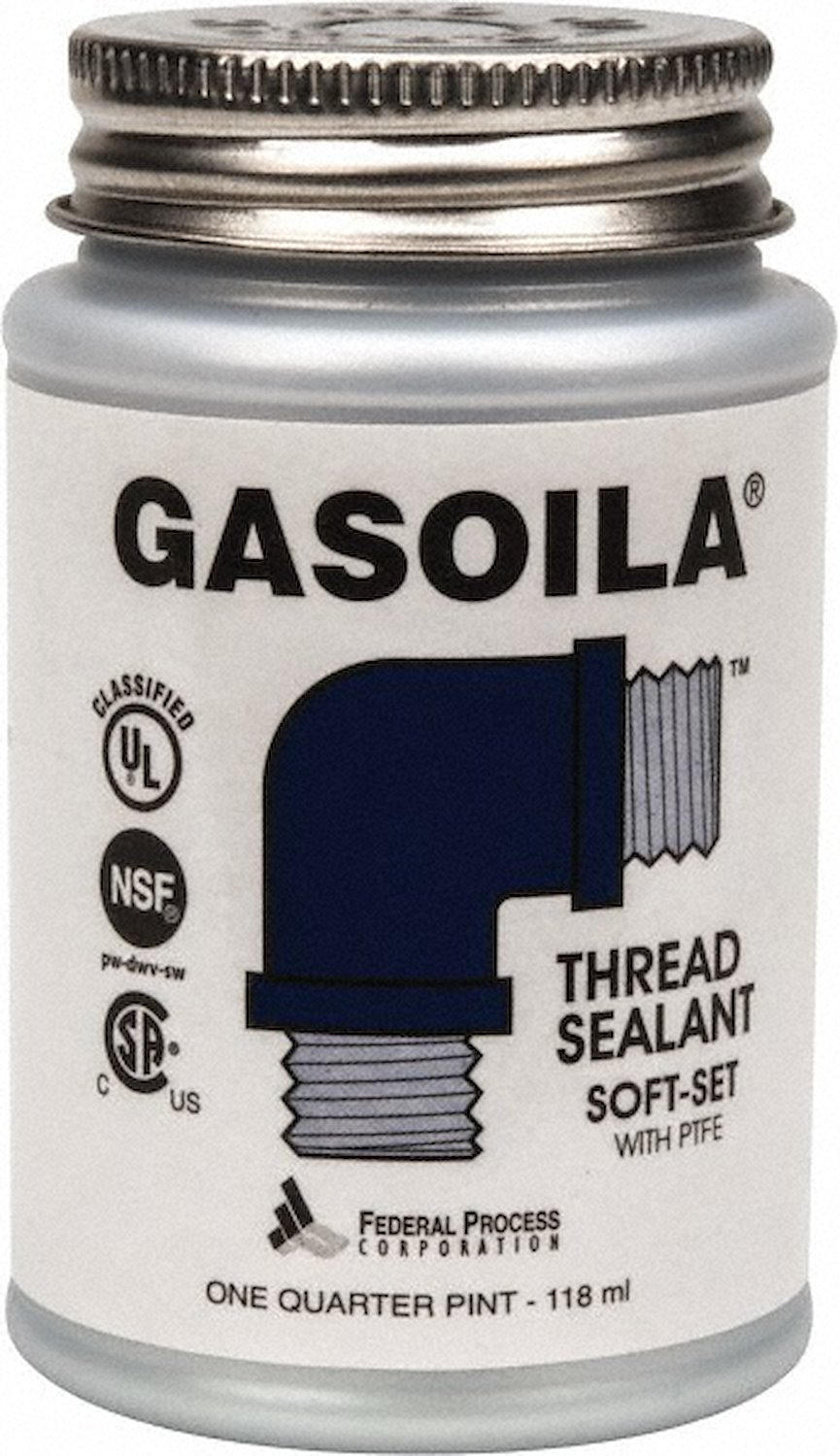 Gasoila Soft-Set Thread Sealant with PTFE 1/4 Pint