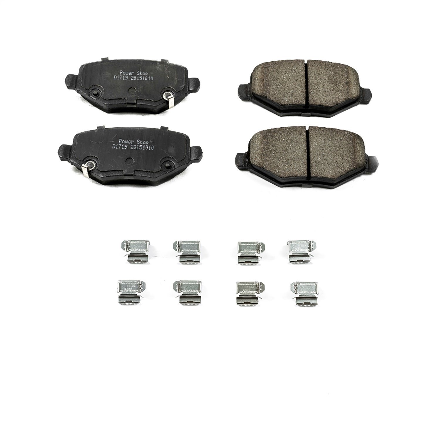 Z17 Evolution Ceramic Rear Brake Pads Fits Select 2012-2016 Chrysler, Dodge, Ram, Volkswagen Models