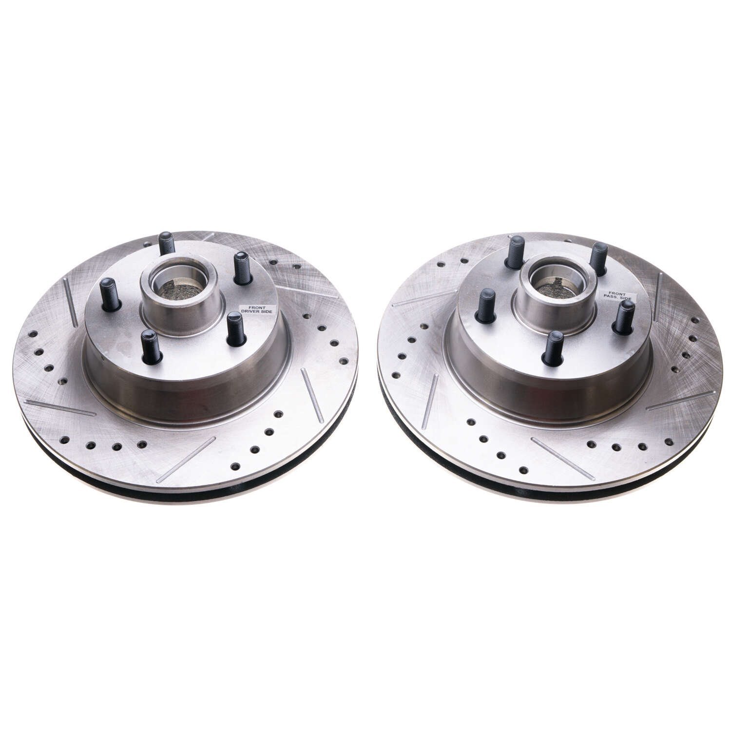 Drilled and Slotted Brake Rotors Fits Select 1968-1973