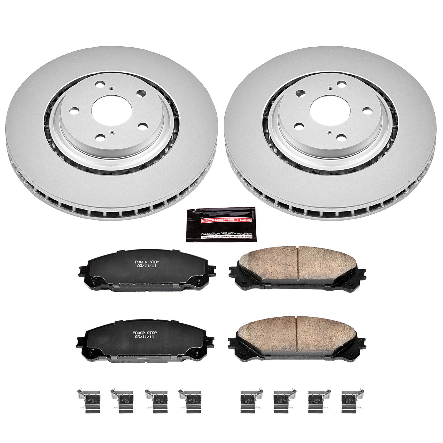 CRK4713 Z17 COATED BRAKE KIT - JEGS