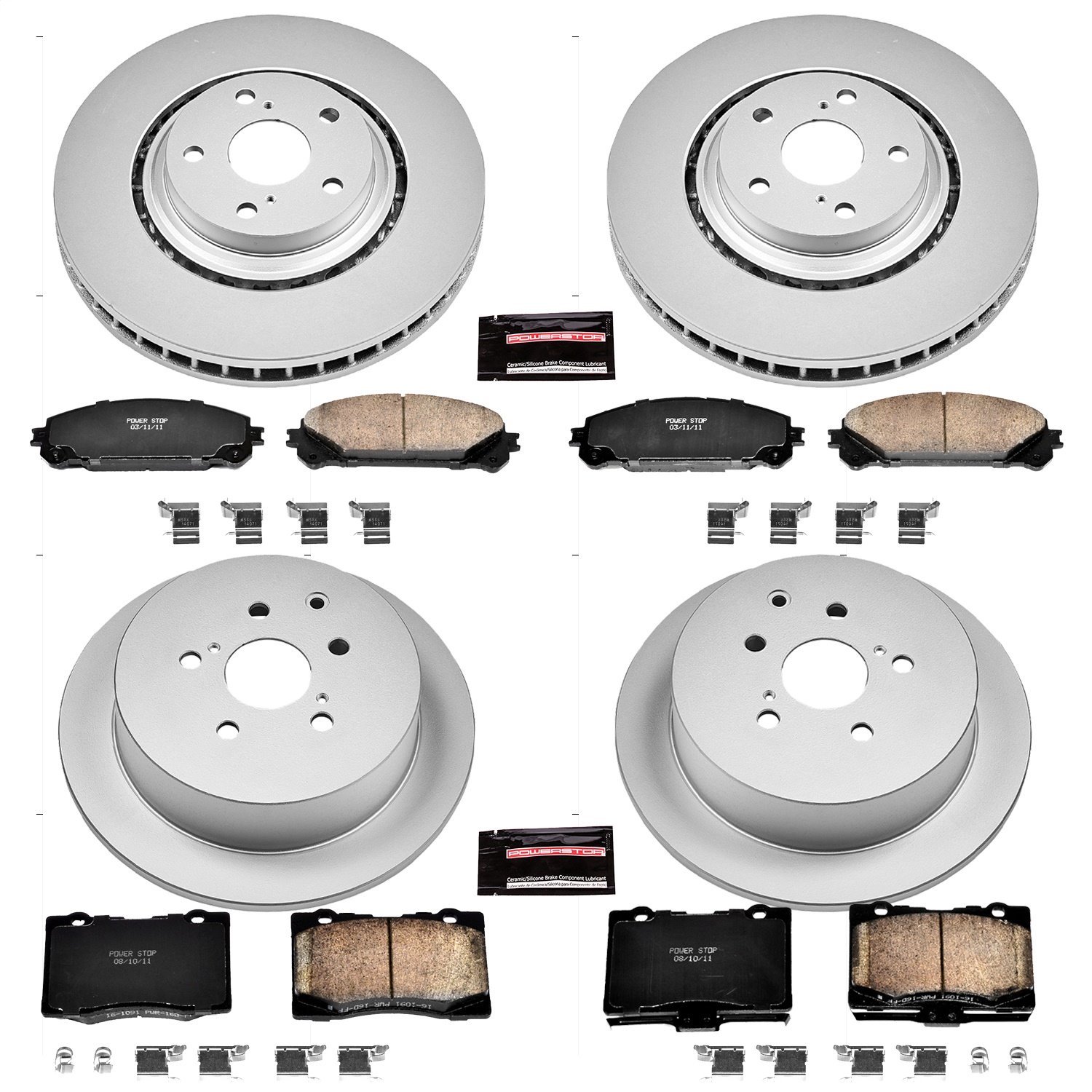 Z17 Evolution Geomet-Coated Complete Brake Pad and Rotor