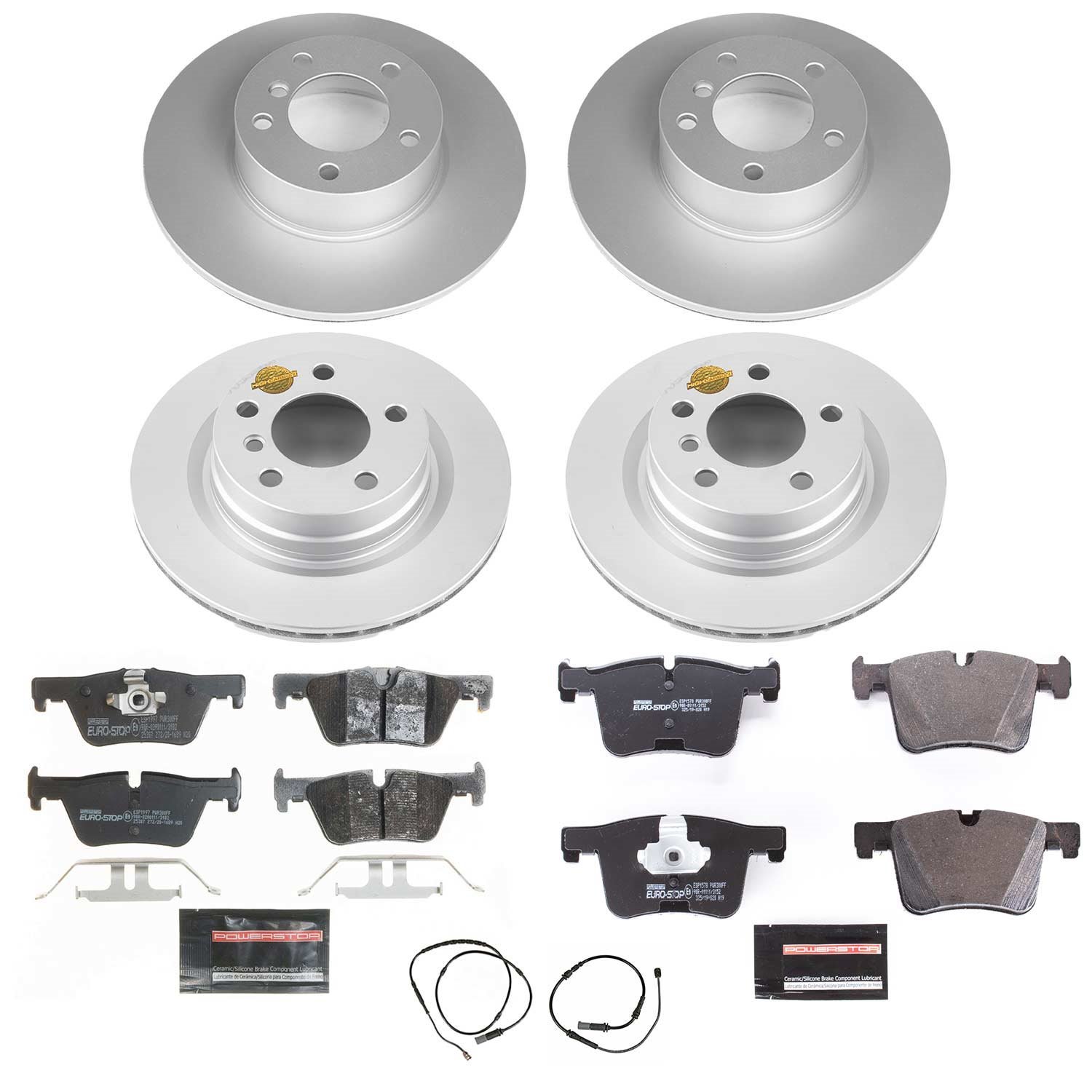 Euro-Stop Front and Rear Brake Kit for Select Late Model BMW Models