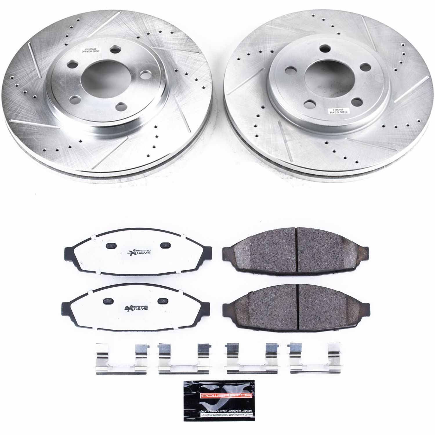 Rear Brake Rotor & Ceramic Pad Kit For Ford Crown Victoria Mercury Gra
