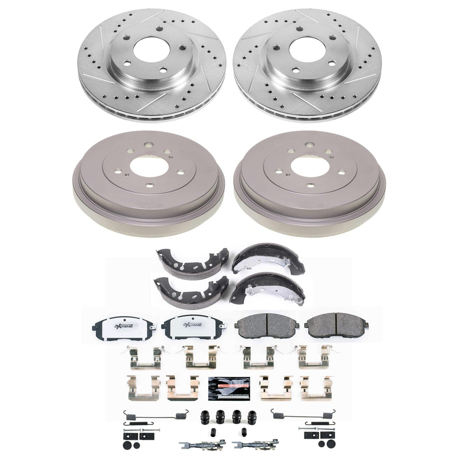K15493DK-26 Z26 Street Ceramic Brake Pads, Drilled + Slotted