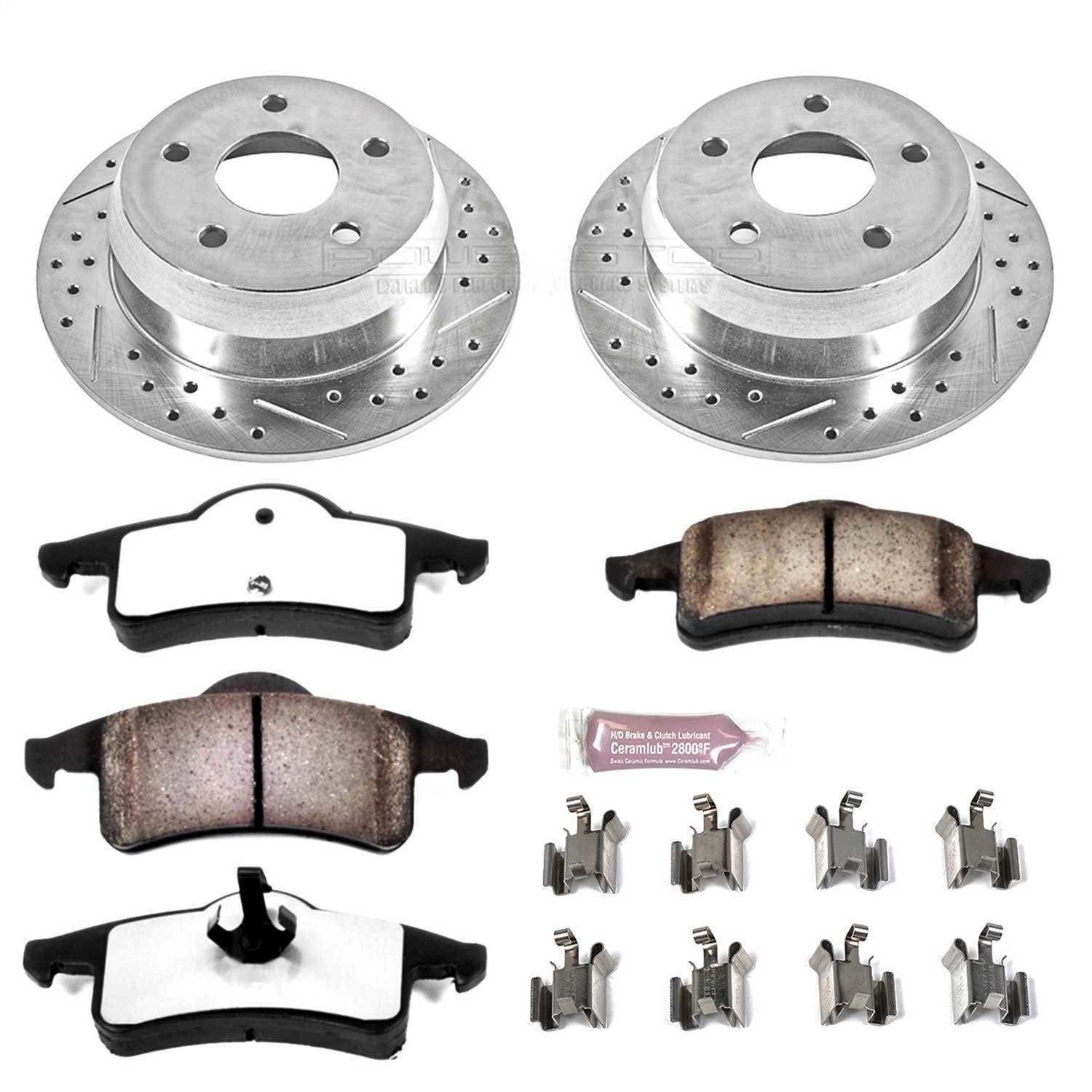 Z36 Rear Brake Pads & Rotor Kit for Truck and Tow