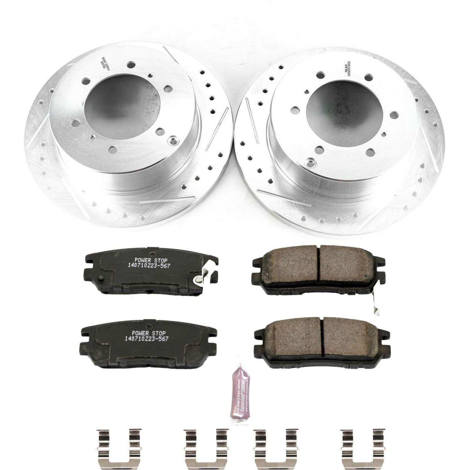 Performance Brake Upgrade Kit Cross-Drilled & Slotted Rotors