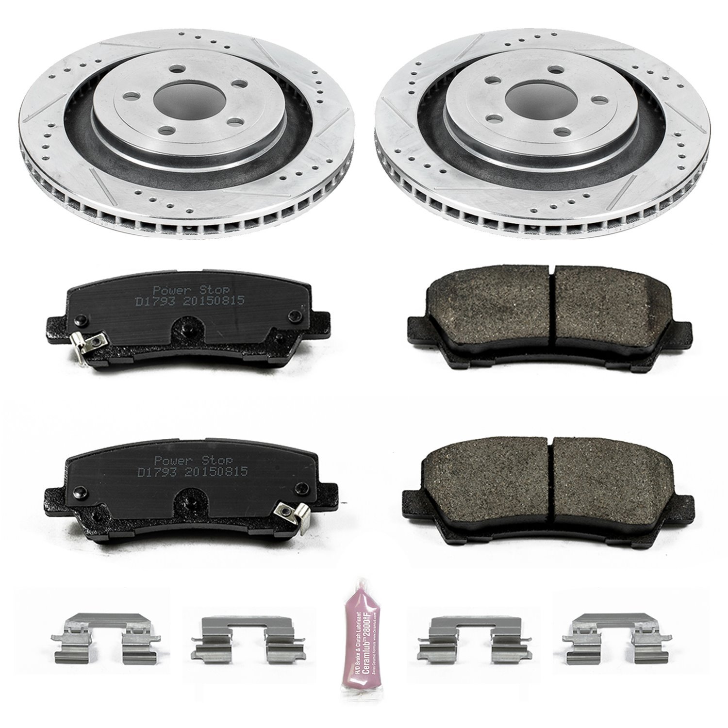 Z23 Rear Brake Pads & Rotor Kit for 2015-2018 Ford Mustang EcoBoost and GT