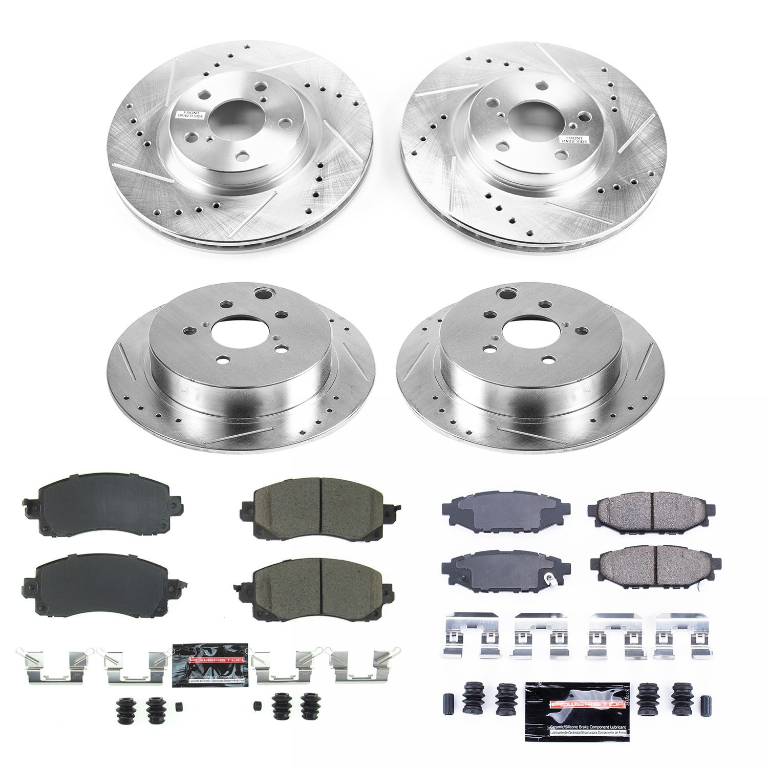 Z23 Front Brake Pads and Rotors Kit Fits