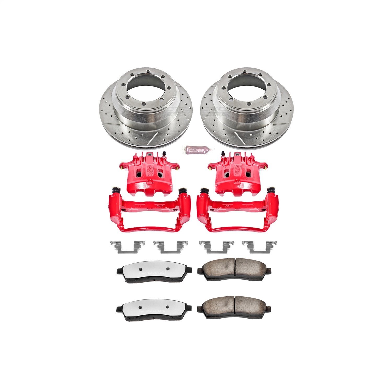 Power Stop KC1889 1-Click Performance Brake Kit with Calipers Rear Only