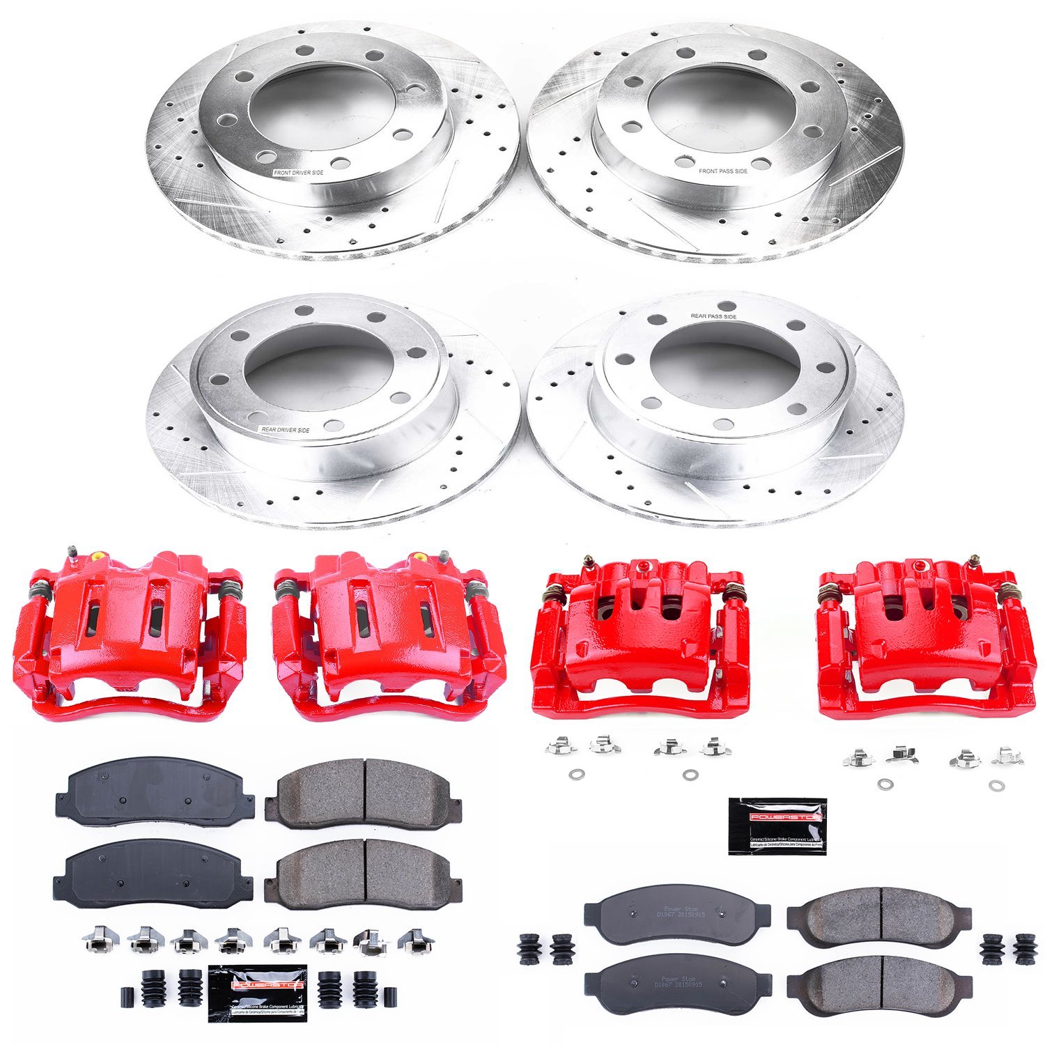 High Performance Brake Upgrade Kit Cross-Drilled and Slotted