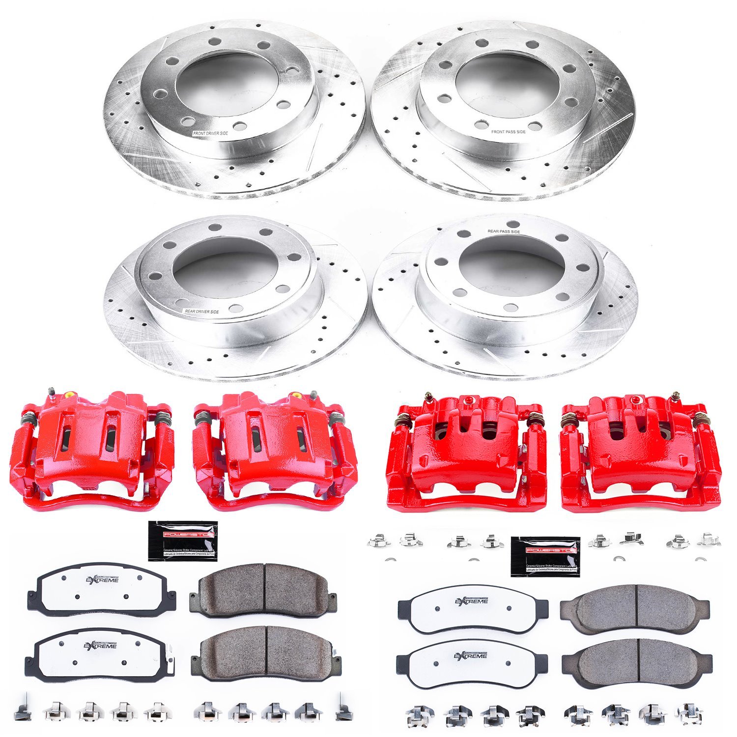 Truck and Towing Z36 Brake Upgrade Kit Cross-Drilled and Slotted Rotors Z36 Carbon Ceramic Brake Pad