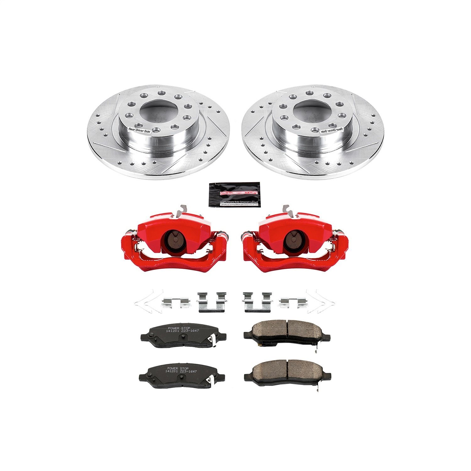 1 CLICK KIT W/CALIPERS REAR 2013-2014 DODGE DART/