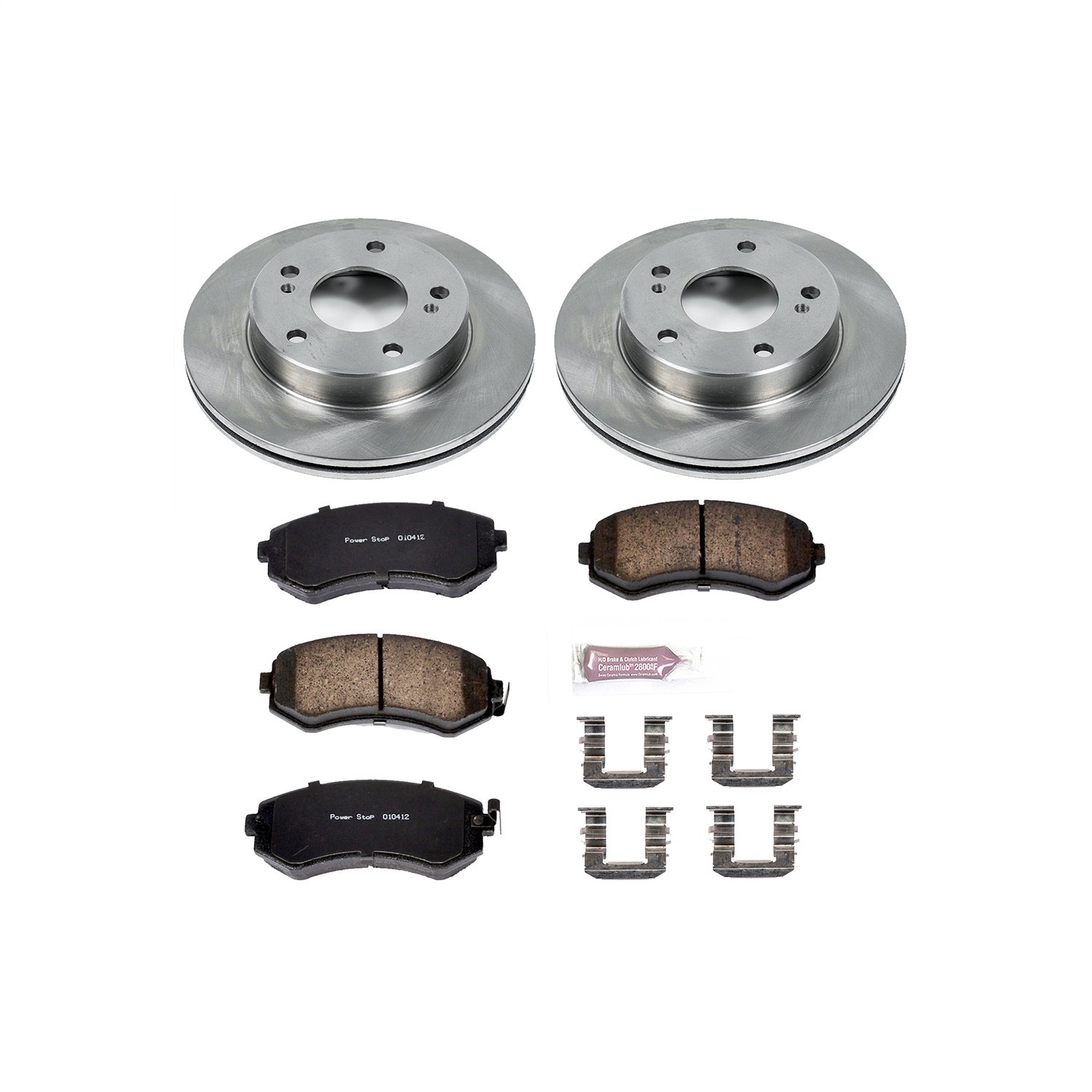 1-Click Daily Driver Brake Kits Front OE Replacement